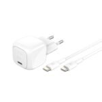 Belkin BOOST↑CHARGE™ Chargeur Secteur USB-C Compact (30W) + Câble USB-C vers USB-C – Blanc SKU: WCA012KQ1MWH-B6