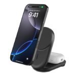 Support de chargement sans fil Belkin BoostCharge 2 en 1 avec Qi2 magnétique 15 W, noir