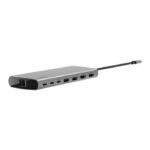 Belkin Connect USB-C 7-in-1 Docking Hub with Dual USB-C, HDMI 4K, USB-A, SD/microSD, 100W PD – Grey Model: AVC023HQSGY - Image 5