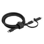 Câble BELKIN 2-en-1 BoostCharge Pro avec connecteurs USB-C et Lightning-Noir
