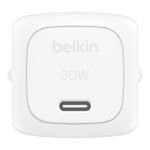 Belkin BOOST↑CHARGE™ Chargeur Secteur USB-C Compact (30W) + Câble USB-C vers USB-C – Blanc SKU: WCA012KQ1MWH-B6 - Image 3
