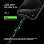 Câble tressé Belkin BoostCharge USB-C vers USB-C, 1 M, noir - Image 2