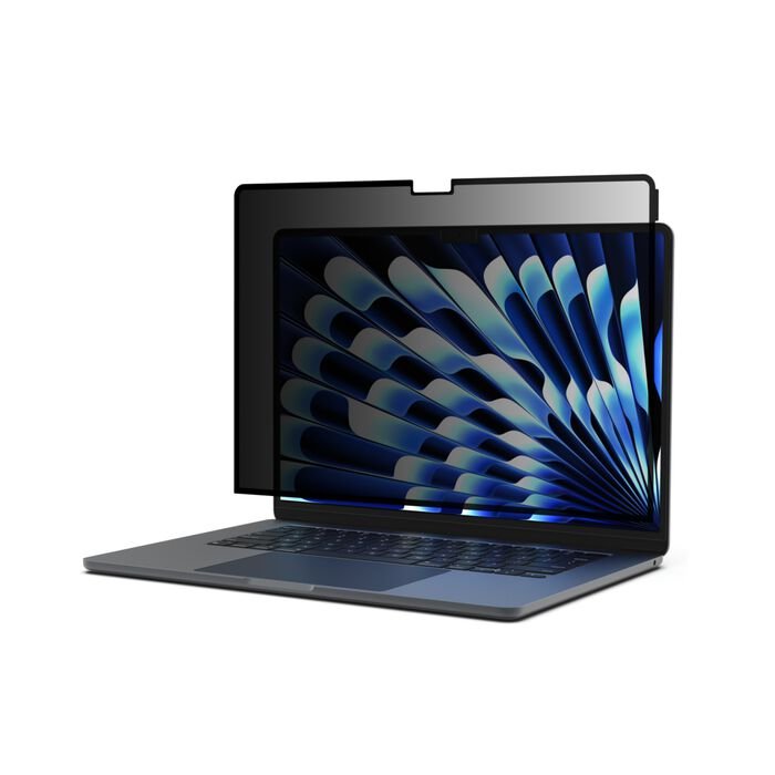 67da37258bf302e8_OVA153zz-trueprivacyscreenprotector-for-macbook-air-15-webgallery-03-us Belkin SCREENFORCE TruePrivacy pour MacBook Air 15” (M2 / M3) – OVA153ZZ SKU: OVA153ZZ - Image 1