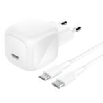 Belkin BOOST↑CHARGE™ Chargeur Secteur USB-C Compact (45W) avec Câble USB-C vers USB-C – Noir SKU: WCA013KQ1MBK-B6