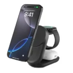 Support de charge pliable Belkin UltraCharge QI2 3-en-1 25 W, noir