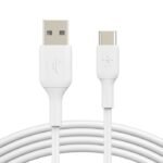 Câble BELKIN BoostCharge USB-A vers USB-C 1M, Blanc, (2-Pack)