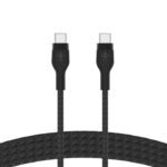 Belkin BoostCharge Pro Flex Silicone Braided USB-C to USB-C Cable (240W, 2m, Black) Model: CAB011BT2MBK - Image 2