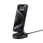 Belkin BOOST↑CHARGE™ Pro Support de Charge Magnétique Sans Fil Convertible Qi2 15W – Noir Model: WIA008BTBK - Image 5