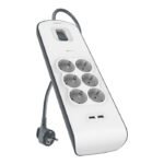 Belkin Surge Protection Power Strip 6 Sockets with USB-A Charging (2m Cable)  Model: BSV604VF2M-V2