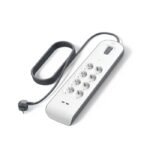 Belkin Surge Protection Power Strip – 8 Sockets + 2 USB-A (2m, White)  Model: BSV804VF2M-V2