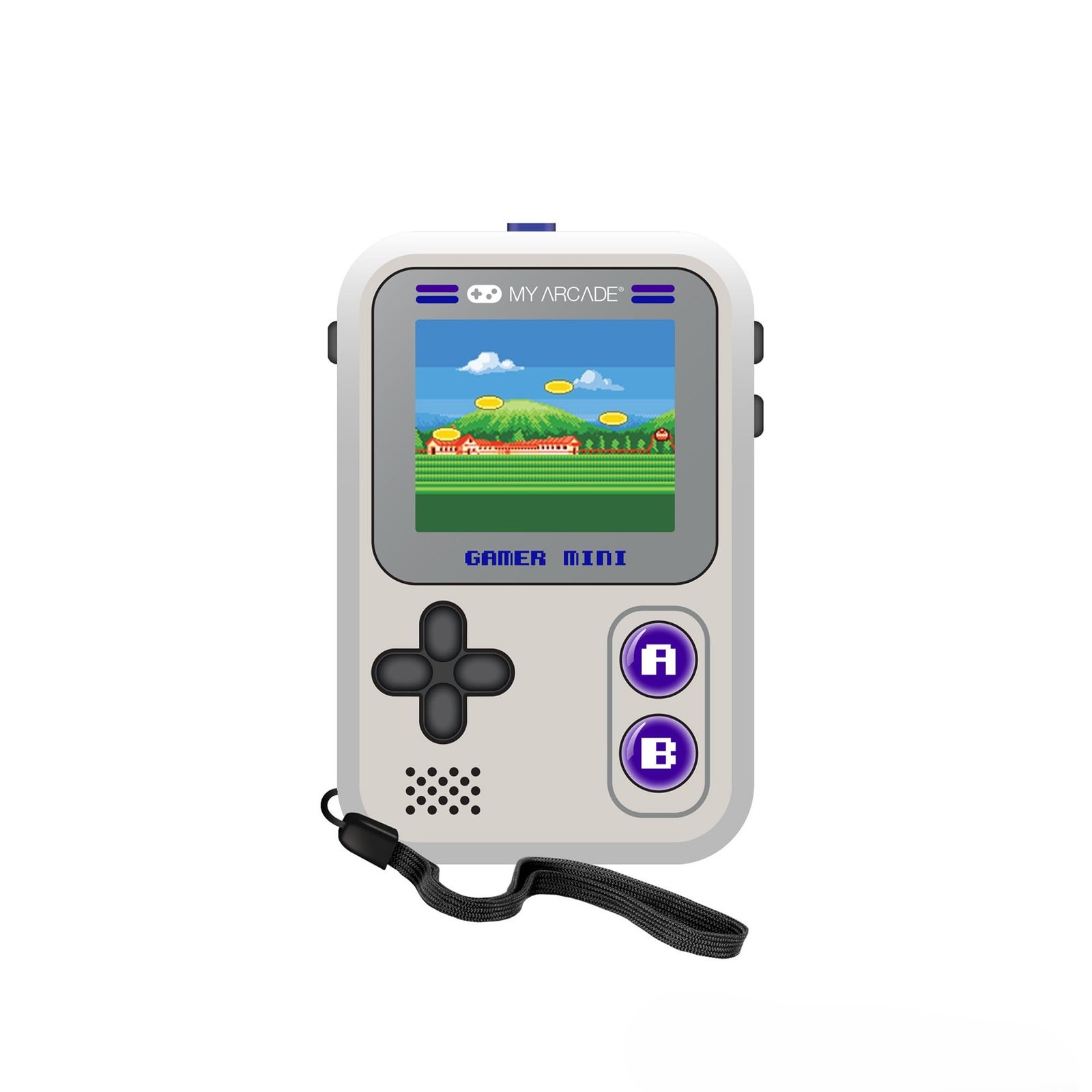 IMG_0492 My Arcade Gamer Mini Classic Handheld Gaming System (Gray/Purple) — Model: DGUN-3924 - Image 1