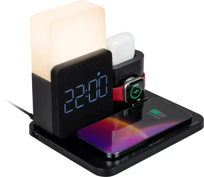 IMG_9854 Thomson Universal Wireless Charging Station with Alarm Clock — Model: CL8001 - Image 1