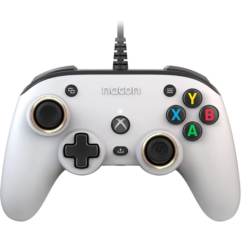 IMG_9935 Nacon Pro Compact Wired Controller for Xbox and PC (White) — Model: XBXPROCOMPACTWHITE - Image 1