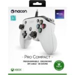 Nacon Pro Compact Wired Controller for Xbox and PC (White) — Model: XBXPROCOMPACTWHITE - Image 4