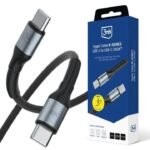 3mk Hyper N-Series USB-C to USB-C Cable 2m (240W, PD 3.0) Black — Model: 5903108680233
