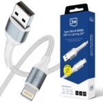 3mk Hyper Series USB-A to Lightning Cable 1m (12W) White — Model: 5903108740753