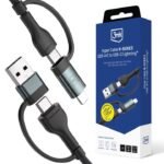 3mk Standard USB-C to Lightning Cable — Model: 5903108584371
