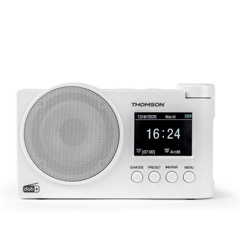 img_0389 Thomson DAB+ Bluetooth Radio - White - Model : RT400DABBTWH - Image 1
