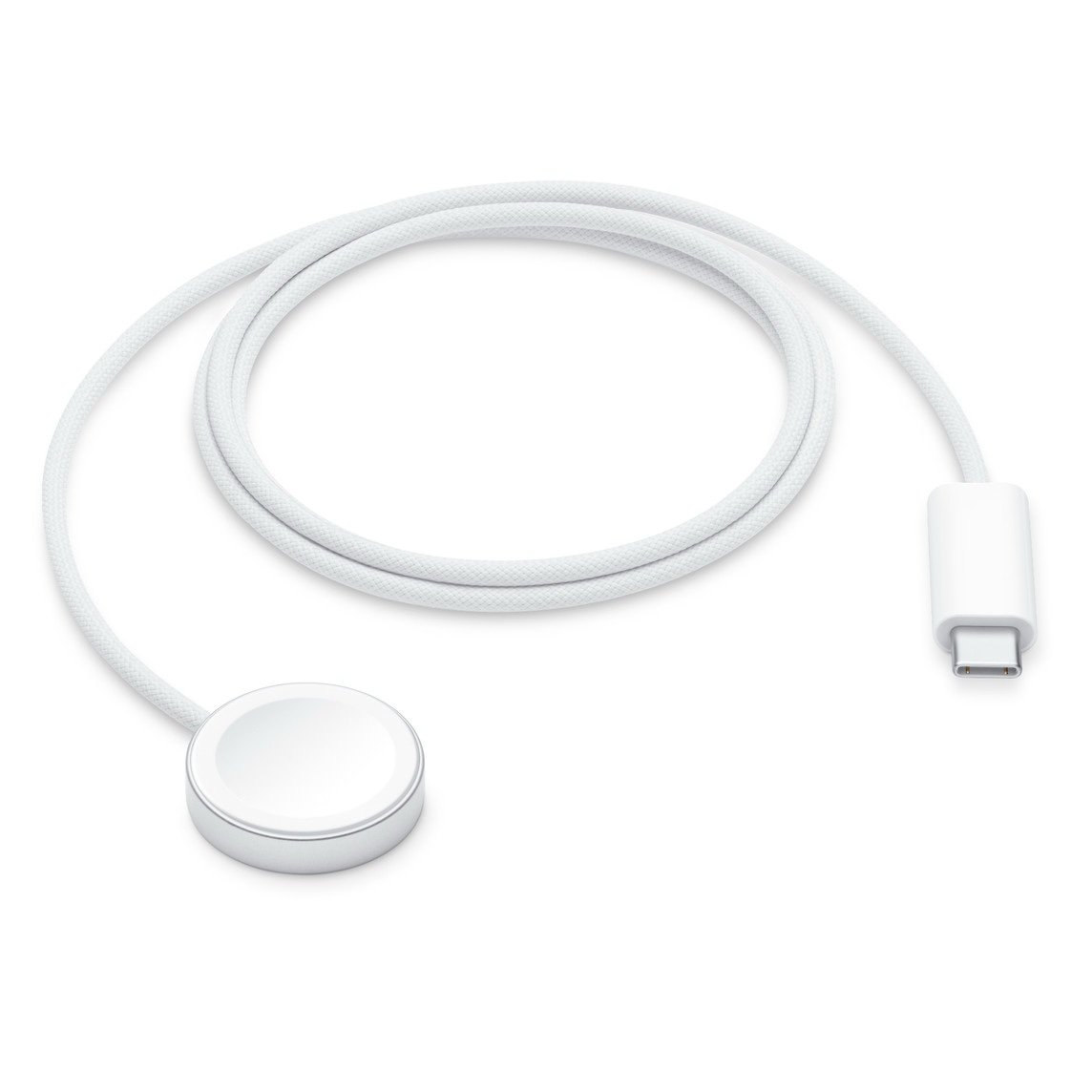 img_0450-2 Apple Watch Magnetic Fast Charger to USB-C Cable (1m) - White - Model : MT0H3ZM/A - Image 1
