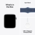 Apple Watch SE 44mm - Silver Alum + Denim Sport B. M/L - Model : MXER3QA/A - Image 4