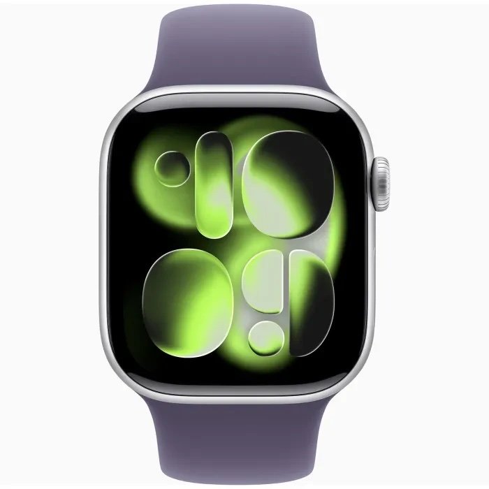 img_0477-4 Apple Watch Series 11 42mm - Sil. Alum + Purple Fog Sport B. S/M - Model : MEU64ZR/A - Image 1