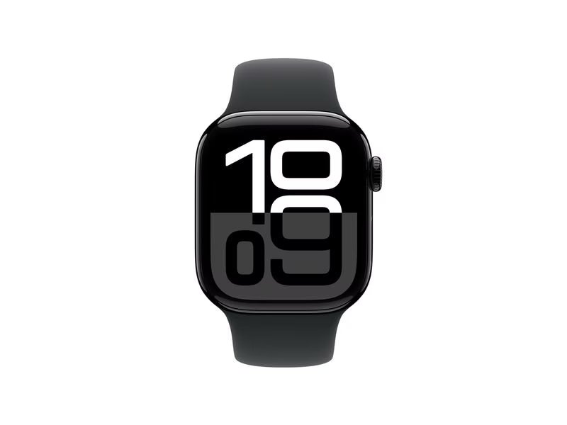 img_0502-3 Apple Watch Series 11 46mm - Jet Bk Alum + Bk Sport B. S/M - Model : MEUW4ZR/A - Image 1