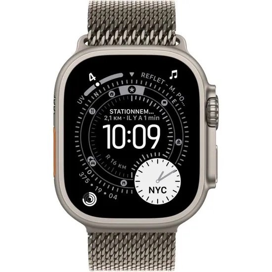 img_0524-3 Apple Watch Ultra 3 5G 49mm - Nat. Tit. + Nat. Tit. Mil. Loop L - Model : MF0E4QF/A - Image 1