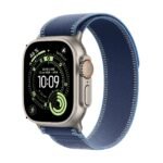 Apple Watch Ultra 3 5G 49mm - Nat. Tit. + Blue/Br Blue T Loop S/M - Model : MEWR4QF/A - Image 2