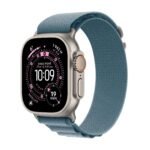 Apple Watch Ultra 3 5G 49mm - Nat. Tit. + L. Blue Alpine Loop S - Model : MEWK4QF/A - Image 2