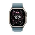 Apple Watch Ultra 3 5G 49mm - Nat. Tit. + L. Blue Alpine Loop S - Model : MEWK4QF/A