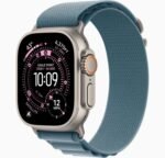 Apple Watch Ultra 3 5G 49mm - Nat. Tit. + L. Blue Alpine Loop M - Model : MEWM4QF/A - Image 2