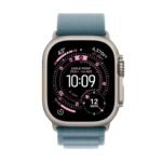 Apple Watch Ultra 3 5G 49mm - Nat. Tit. + L. Blue Alpine Loop M - Model : MEWM4QF/A