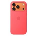 iPhone 17 Pro Silicone Case with MagSafe - Bright Guava - Model : MHW04ZM/A