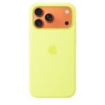 iPhone 17 Pro Max Silicone Case with MagSafe - Neon Yellow - Model : MGFM4ZM/A