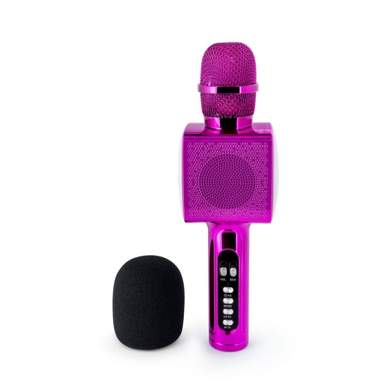 img_9707 Bigben Party Mic with LED Effects (Pink) – Model: PARTYBTMIC2PK - Image 1