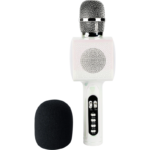 Bigben Party Mic with LED Effects (White) – Model: PARTYBTMIC2WH