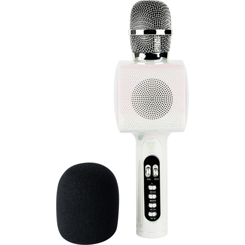 img_9717-2 Bigben Party Mic with LED Effects (White) – Model: PARTYBTMIC2WH - Image 1