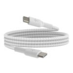 Belkin BoostCharge Braided USB-C to USB-C Cable (60W, 1m) - White - Model: CAB004BT1MWH - Image 2