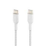 Belkin BoostCharge Braided USB-C to USB-C Cable (60W, 1m) - White - Model: CAB004BT1MWH - Image 3