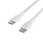 Belkin BoostCharge Braided USB-C to USB-C Cable (60W, 1m) - White - Model: CAB004BT1MWH - Image 4