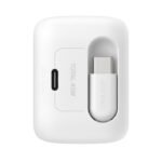 Belkin BoostCharge GaN Wall Charger with Retractable Cable (45W) - Model: WCH023KQWH - Image 2