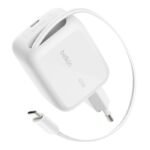 Belkin BoostCharge GaN Wall Charger with Retractable Cable (45W) - Model: WCH023KQWH - Image 5