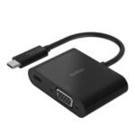 Belkin USB-C to VGA Adapter with Power Delivery (60W) - Model: AVC001BTBK