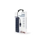 Gembird 7-Port USB 3.2 Gen 1 Hub with Individual Switches (Black) - Image 2