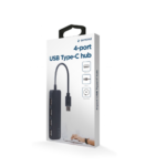 Gembird 4-Port USB Type-C Hub (Black) - Image 3