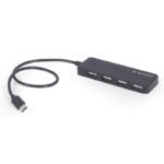 Gembird 4-Port USB Type-C Hub (Black) - Image 2
