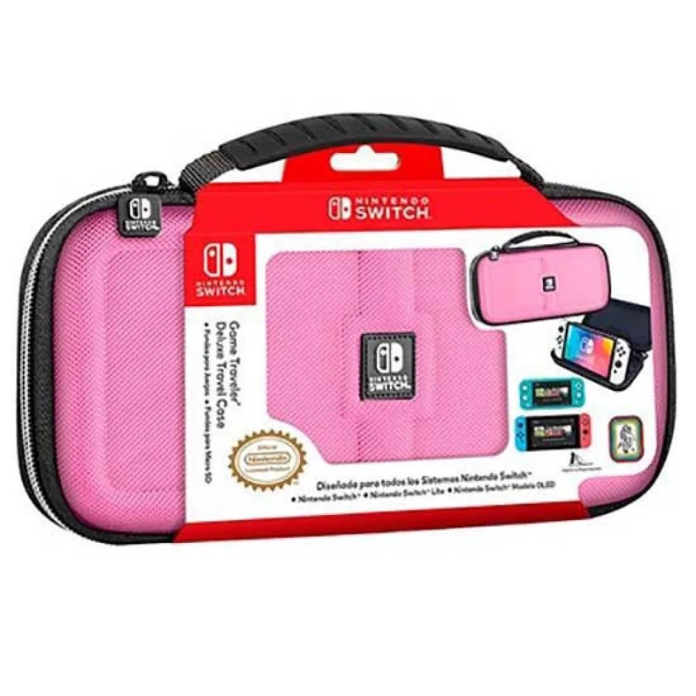 img_2294 Official Deluxe Transport Case for Nintendo Switch (Pink) - Image 1