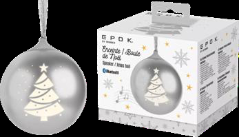 Illuminated Christmas Ball with Speaker – XMASBALLSILV EPOK